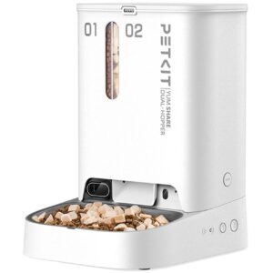 PETKIT YumShare Futterautomat Dual, 2 l + 3 l, Weiss