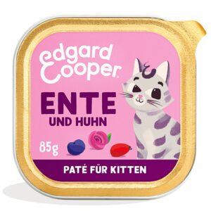 Edgard & Cooper Nassfutter Kitten Ente & Huhn, 16 x 85g