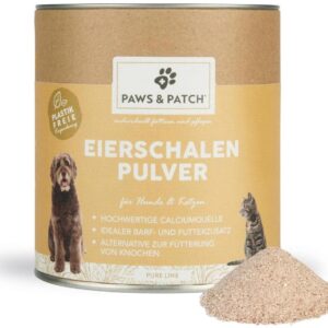 Paws & Patch Hunde-Nahrungsergänzung Eierschalen Pulver 500 g