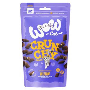WOW Katzen-Snack Crunchies mit Huhn, 60 g