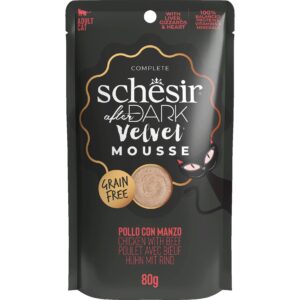 Schesir Nassfutter after Dark Velvet Mousse Huhn mit Rind, 80 g