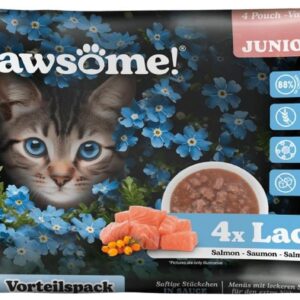 Pawsome Cat Superfood Kitten Lachs 4 x 85 g