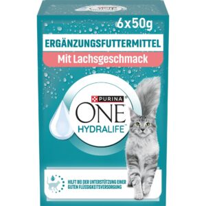 Purina ONE Hydralife mit Lachsgeschmack 6 x 50 g