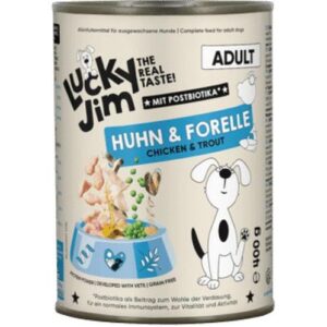 Lucky Jim Nassfutter Adult Huhn und Forelle 400g