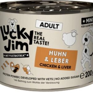Lucky Jim Nassfutter Mini Adult Huhn und Leber 200 g
