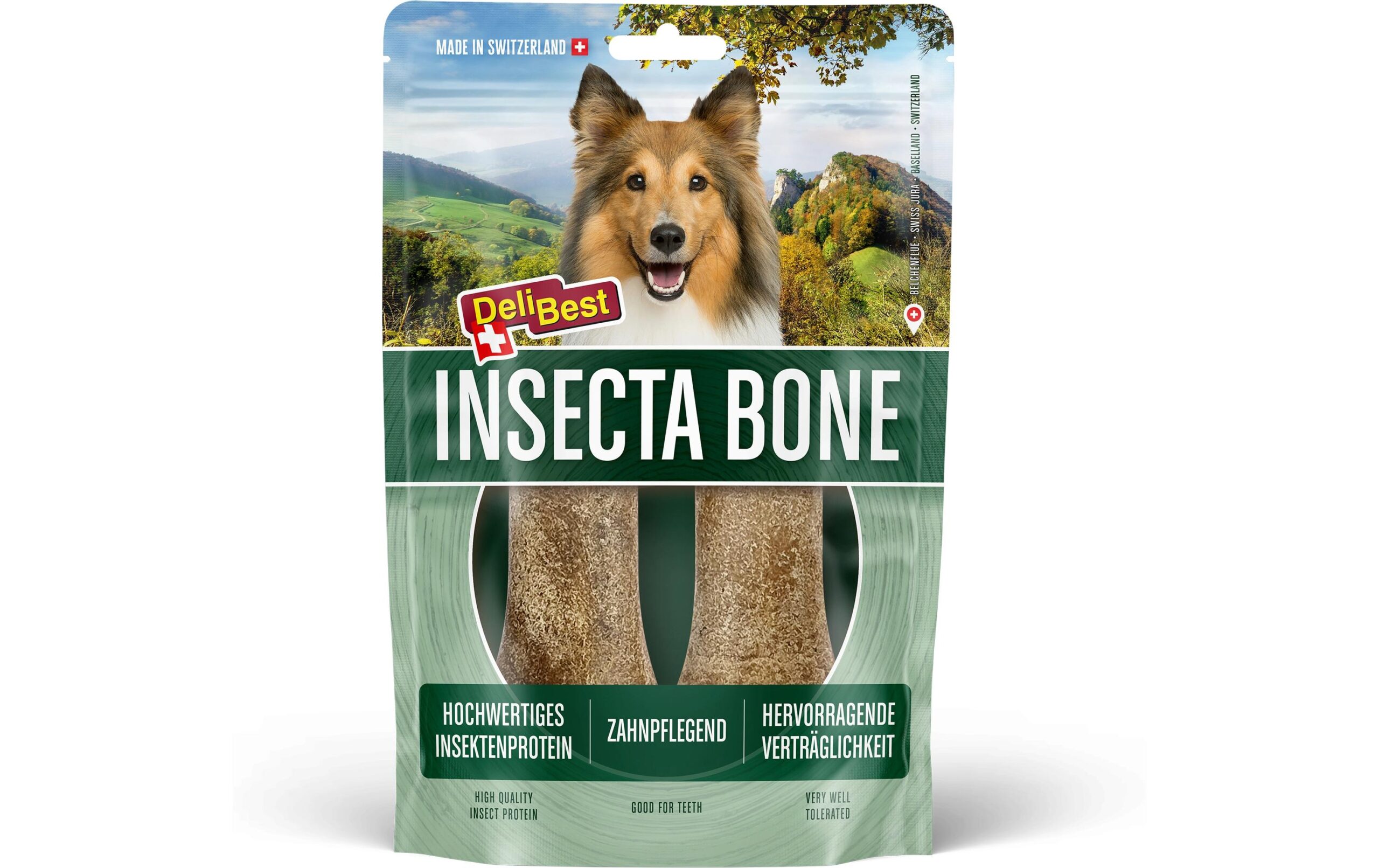 DeliBest Kausnack InsectaBone Small, 2 x 60 g