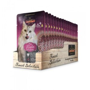 Leonardo Cat Food Nassfutter Huhn Pur, 16 x 85 g