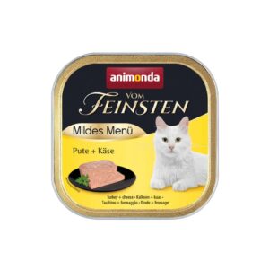 animonda Nassfutter Vom Feinsten Mildes Menü Pute & Käse, 100 g