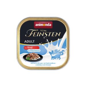 animonda Nassfutter Vom Feinsten Milkies Rind in Milchsauce, 100 g