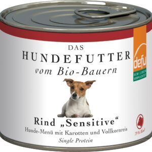 defu Nassfutter Menü Sensitiv Bio Rind, 200 g