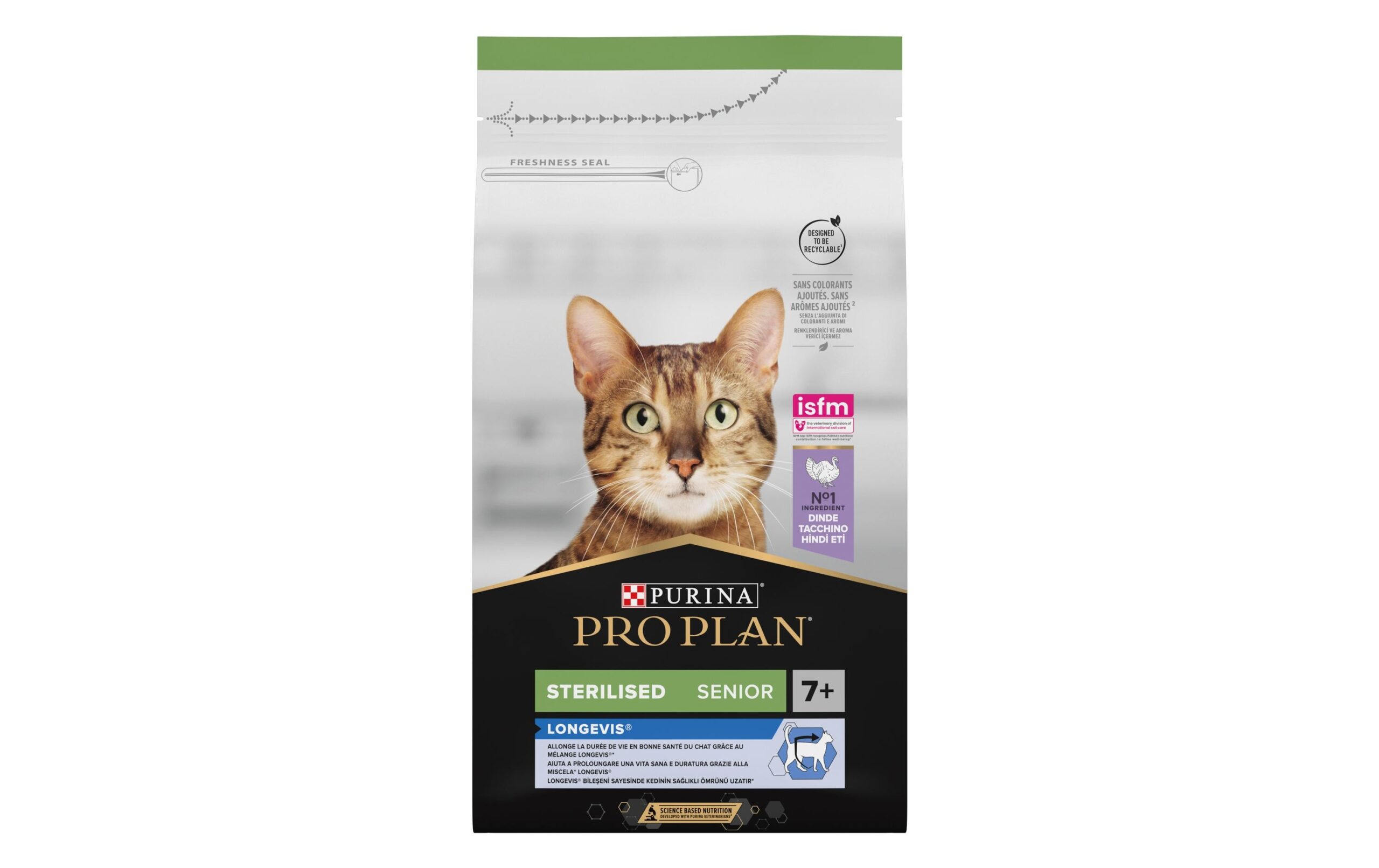 Purina Pro Plan Trockenfutter Steril. Longevis Adult 7+ Truthahn 3 kg