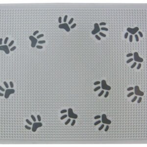 SwissPet Vorleger Pfote, 33 x 43 cm, Grau