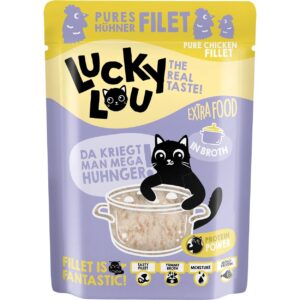 Lucky Lou Nassfutter Extra Food Hühnerfilet in Sud, 70 g