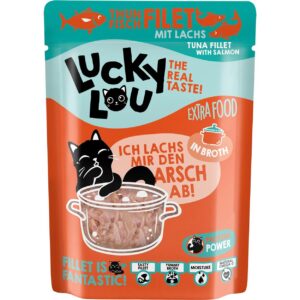 Lucky Lou Extra Food Thunfisch & Lachs in Sud, 70 g