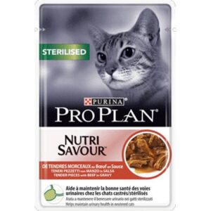 Purina Pro Plan Nassfutter Adult Sterililized Sauce Rind 26 x 85 g