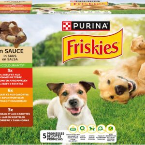 Purina Friskies Nassfutter Adult mit Rind, Huhn und Lamm 12 x 85 g