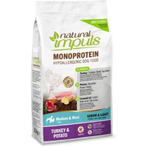 Natural Impuls Trockenfutter Senior Med/Max Truthahn 12 kg