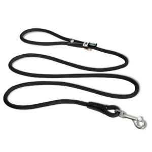curli Hundeleine Stretch Comfort Black ø 8 mm / 1.8 m