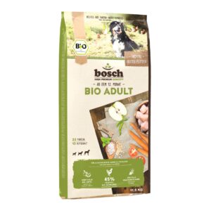 Bosch Tiernahrung Trockenfutter Bio Adult Huhn & Apfel, 11.5 kg