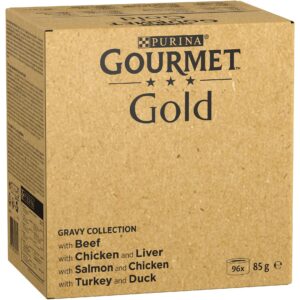 Purina Gourmet Nassfutter Gourmet Gold Megapack, in Sauce,  96 x 85 g