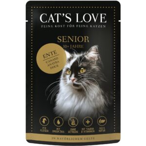 Cat’s Love Nassfutter Senior Ente, 85 g