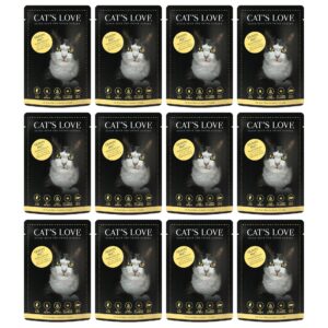 Cat’s Love Nassfutter Adult Huhn, 12 x 85 g