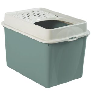 Rotho Katzentoilette Berty Eco, Grün – Sand