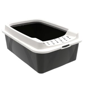 Rotho Katzentoilette Bonnie M Eco Schwarz – Sand