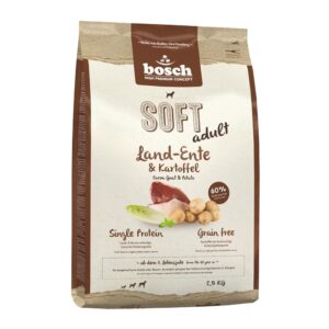 Bosch Tiernahrung Halbfeuchtfutter Soft Adult, Landente & Kartoffel, 2.5 kg