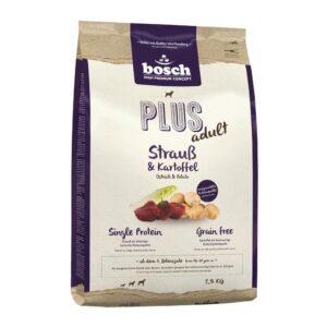 Bosch Tiernahrung Halbfeuchtfutter Soft Adult, Strauss & Kartoffel, 2.5 kg