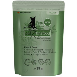 catz finefood Nassfutter No.15 Huhn & Fasan, 85 g