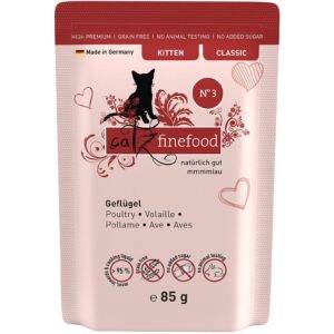 catz finefood Nassfutter Kitten No.03 Geflügel, 85 g