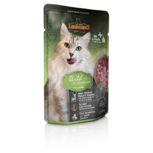 Leonardo Cat Food Nassfutter Wild & Heidelbeeren, 85 g