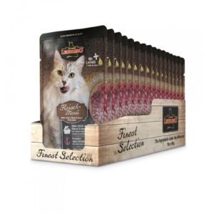 Leonardo Cat Food Nassfutter Fleisch-Menü, 16 x 85 g