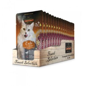 Leonardo Cat Food Nassfutter Ente & Käse, 16 x 85 g