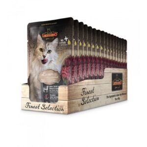 Leonardo Cat Food Nassfutter Lamm & Cranberries, 16 x 85 g