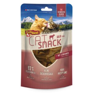 DeliBest Katzen-Snack Cat Kalb, schmale Streifen