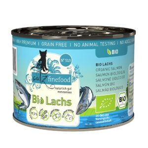 catz finefood Nassfutter Bio No.513 Lachs, 200 g