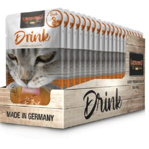 Leonardo Cat Food Katzen-Snack Drink Ente, 20 x 40 g