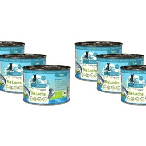 catz finefood Nassfutter Bio No.513 Lachs, 6 x 200 g