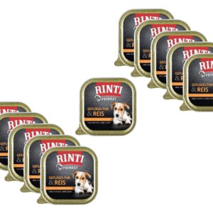 Rinti Nassfutter Feinest Geflügel Pur & Reis, 11 x 150 g