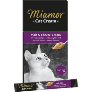 Miamor Katzen-Snack Malt-Cream Käse, 6 x 15 g