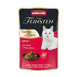 animonda Nassfutter Vom Feinsten mit Filet Rind & Pute, 85 g