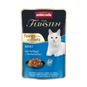 animonda Nassfutter Vom Feinsten mit Filet Geflügel & Seelachs, 85 g