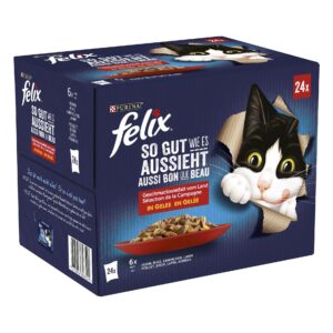 Felix Nassfutter AGAIL Fleisch Auswahl, 24 x 85 g