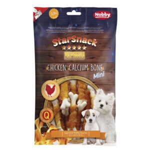 Nobby Leckerli StarSnack Barbecue Mini Chicken Calcium, Bone, 113g