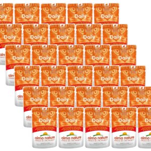 Almo Nature Nassfutter Daily mit Huhn und Rind, 30 x 70 g