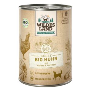 Wildes Land Nassfutter Huhn mit Kürbis & Zucchini 6 x 400 g