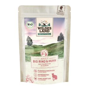 Wildes Land Nassfutter Adult BIO Rind & Huhn 85 g