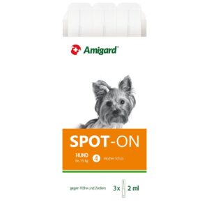 Amigard Anti-Parasit-Tropfen Spot-on Hund, 3 x 2 ml